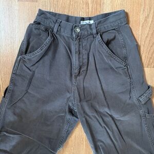 Garage Wide Leg Cargo Pants - Brown